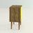 Liberty 18" W Mid-Century Modern 2-Drawer Nightstand in Rustic Brown and Yellow-486306518