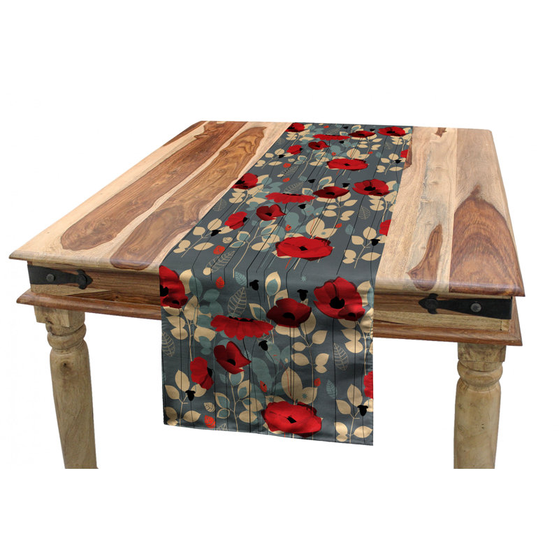 Poppy Table Runner, 120" x 16"