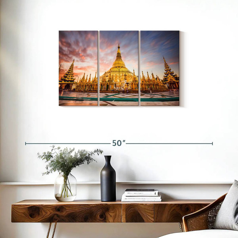 Pagode Shwedagon, Myhara, H 20 po x l 33 po