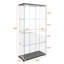 Vitrine moderne en verre avec lumières DEL