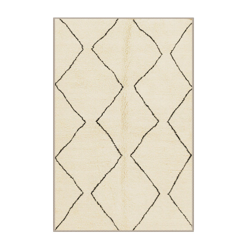 Tapis décoratif multicolore à motif abstrait, Rectangle 8 pi x 12 pi