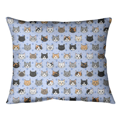 Katelyn  Elizabeth Elizabeth Kitty Cat Lumbar Pillow