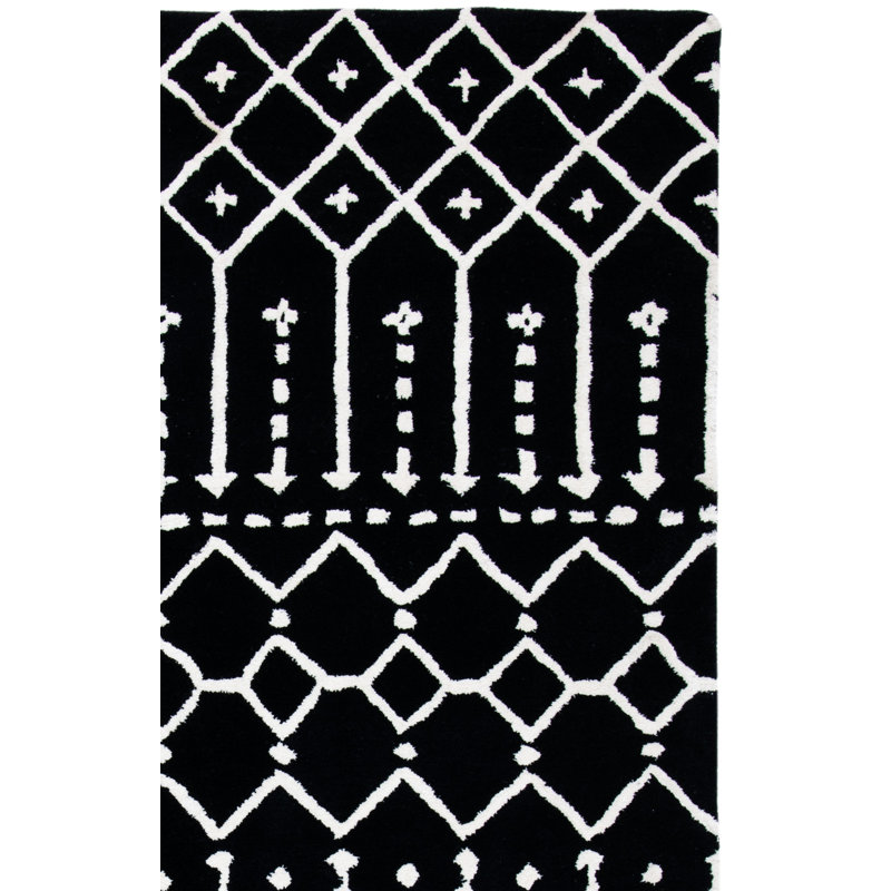 Muriel Hand Tufted 70% Wool, 30% Viscose Geometric Rug, Rectangle 8' x 10'