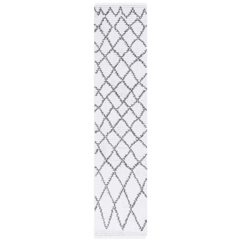 Tapis géométrique Augustine Performance, Tapis de couloir 2 pi x 9 pi