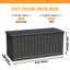 Grande boîte de rangement pour l'extérieur de 260 gallons pour meubles de patio-122276373-122276372