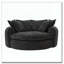 Fauteuil d'appoint rembourré en tissu chenille-928499250