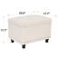 Repose-pieds capitonné avec rangement 23,6 po-107237053