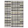 Modern Machine Washable Plaid Floor Cover with Non-Slip Backing, Stain-Resistant Low Pile Indoor Mat, Farmhouse Accent Carpet