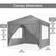Tente d'auvent 10 x 10 avec pop-up avec auvent, auvent robuste toutes saisons UPF 50+-105116244