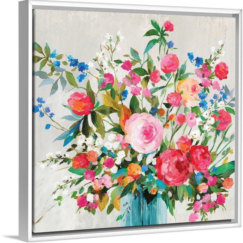 « Fresh commencements » par Allison Pearce, reproduction d’art sur toile, H 32 po x l 32 po x P 1,75 po, Cadre blanc
