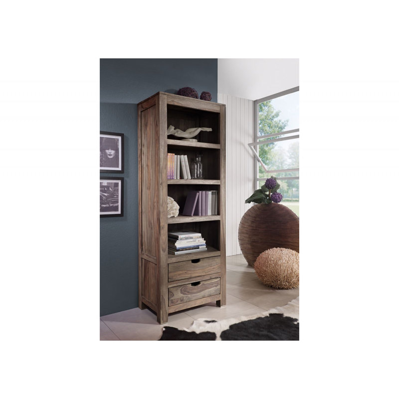 Nature 180cm H x 65cm W Solid Wood Standard Bookcase