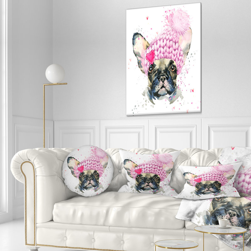 Coussin bouledogue français avec coussins pour animaux