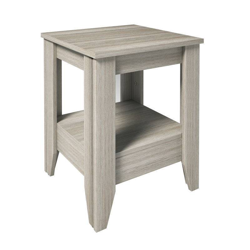 Boyd Prato Classic Manufactured Wood Low Profile Nightstand, Gray