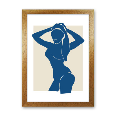 Matisse Hands To Head Blue by Planeta444 - Print