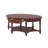 Traditional Oval Coffee Table with Storage