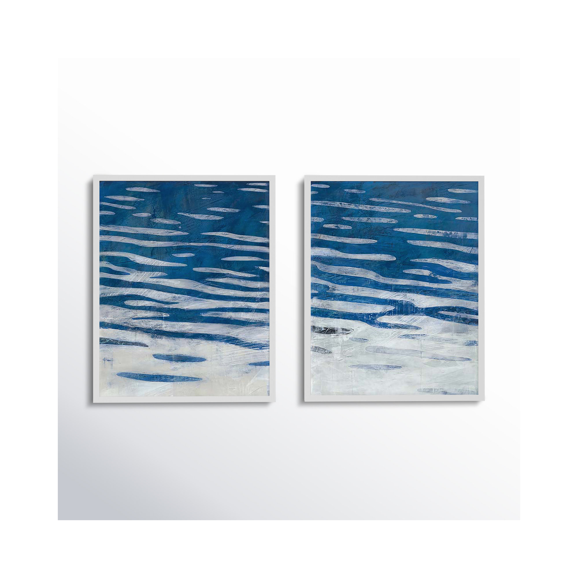 Oceanview By Ivo Stoyanov by Ivo Stoyanov, 20" H x 32" W x 1.25" D, White Framed