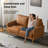 Bernardston 56.7'' Faux Leather Loveseat-100774346