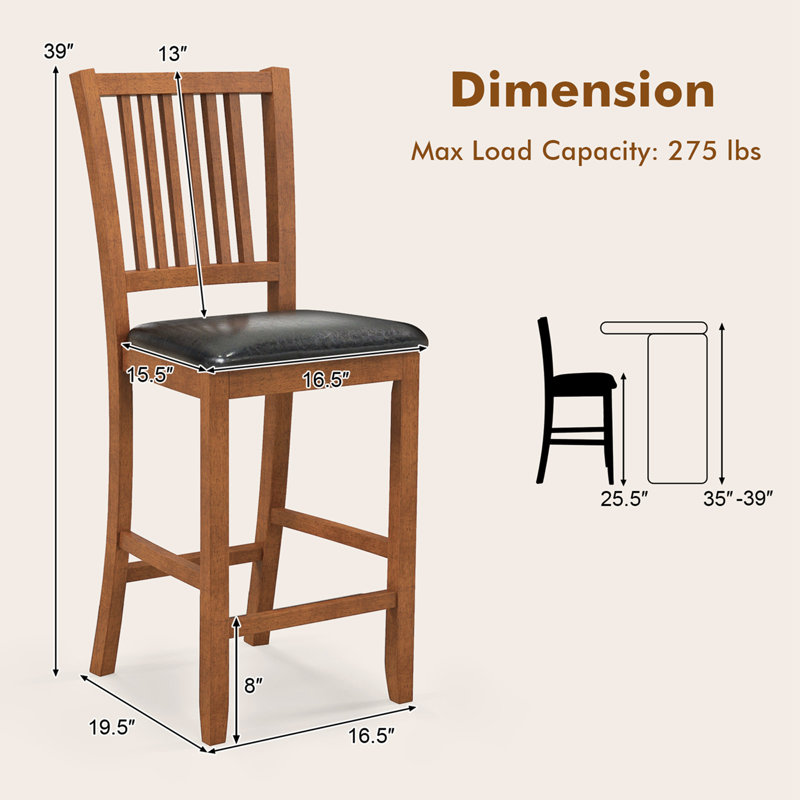 Tabouret de comptoir 25,5 po Olvie