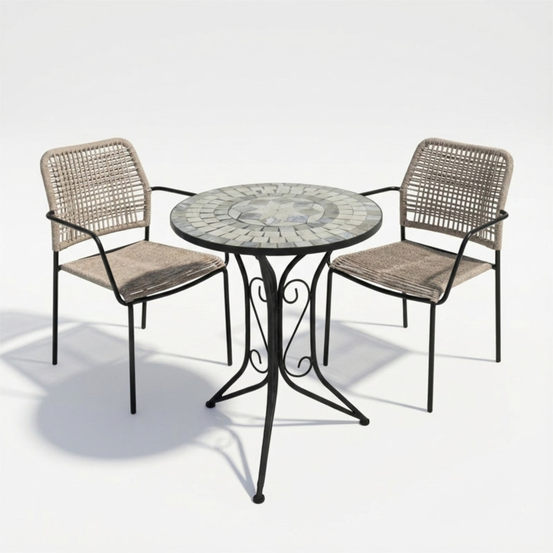 2 - Person Patio Dining Set with Round Table