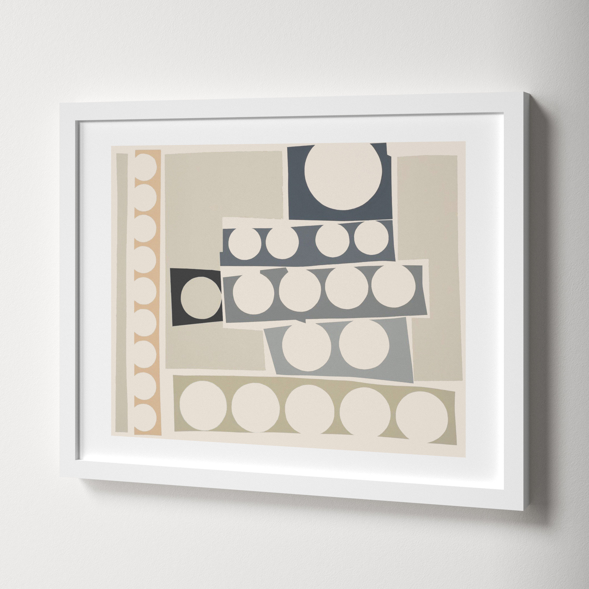 Cosmos 6.0 by Lee Lessem, 16" H x 20" W x 1.25" D, White Framed