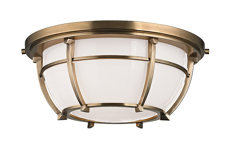Conrad 2 - Light Flush Mount, Aged Brass