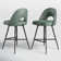 Etna Swivel Upholstered Counter Stool with Metal Frame
