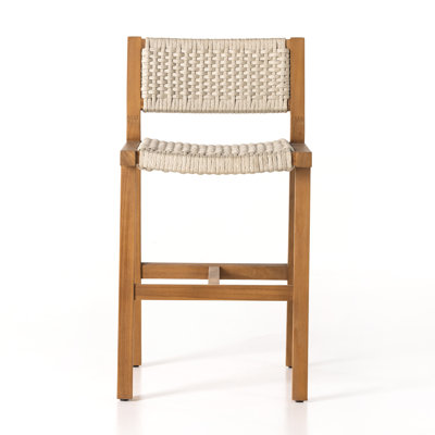 Delano Outdoor Teak Bar Stool