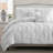 Floral Pintuck 3PC Comforter Set, Soft Microfiber, Pastel Colors, Lightweight Bedding Set-689213275-689213272