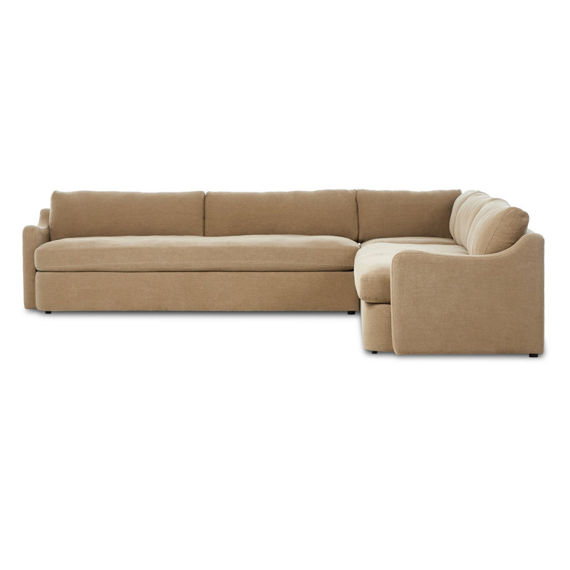 Aurelia 3-Piece Sectional, Beige LInen