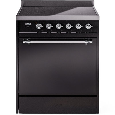 ILVE Nostalgie II Series 30 inch Induction Range with 4 Induction Elements (Solid Door)