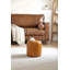 30cm Small Round Faux Leather Upholstered Ottoman-1061551670