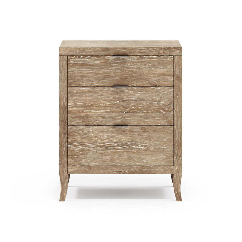 Tribeca 3 - Drawer Solid Wood Nightstand