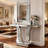 43" Mirrored Glass Console Table Sofa Table
