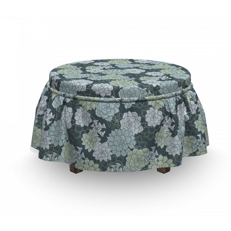 Housse pour repose-pieds cactus