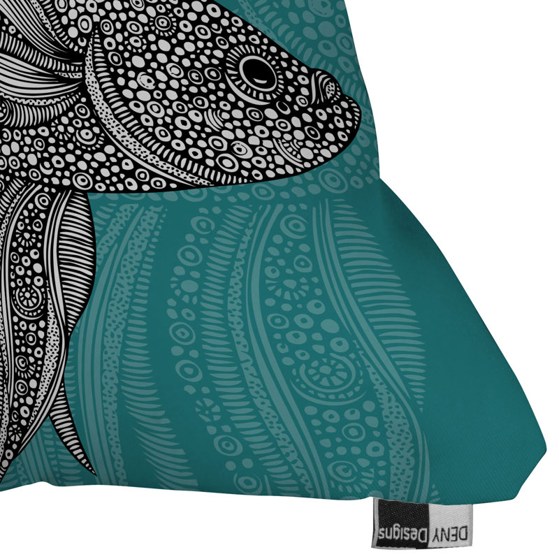 Beta Fish Throw Pillow, 20" x 20"