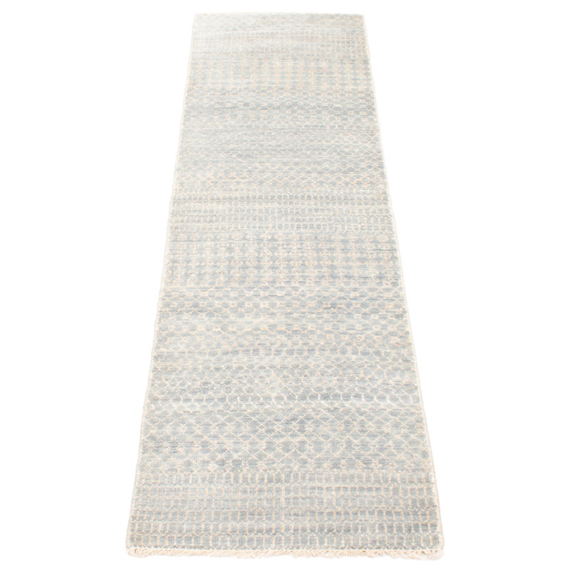 Tapis gris ombre en soie One Of A Kind 2 pi 6 po x 9 pi 10 po