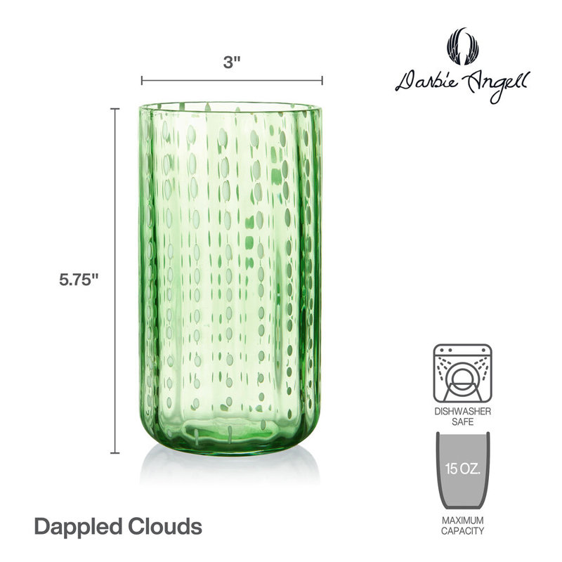 Verres à whisky Darby Angell, 15 oz, Vert