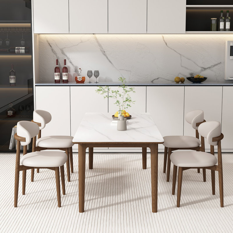Ensemble de table de salle à manger 4 personnes, H 29,53 po x l 78,74 po x P 31,5 po