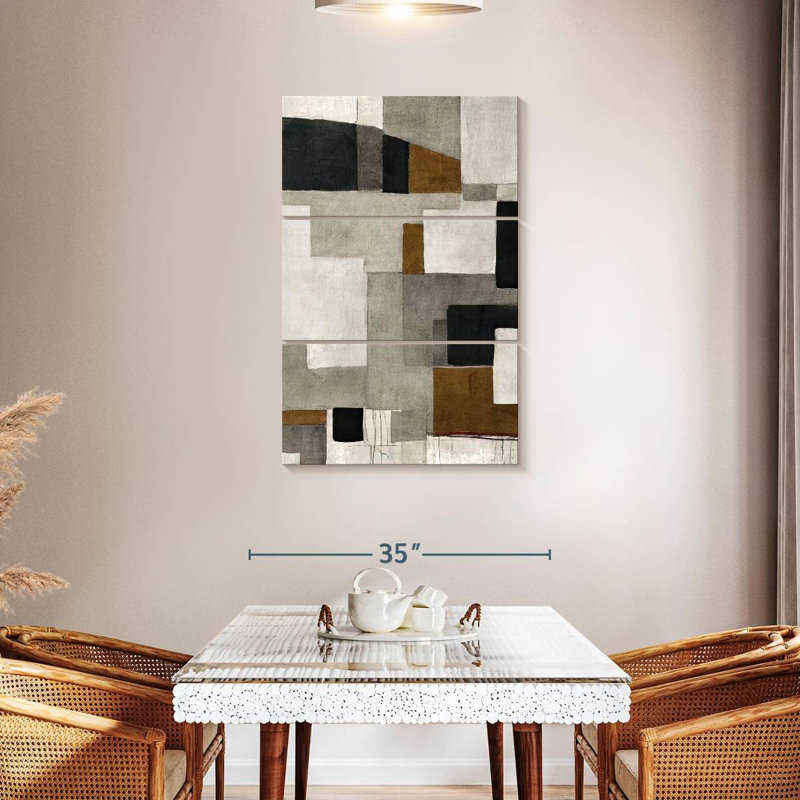 Avery Geometric Blocks I, 45" H x 28" W