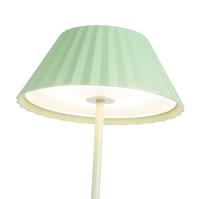 Zola LED Standard Table Lamp, Sage Green