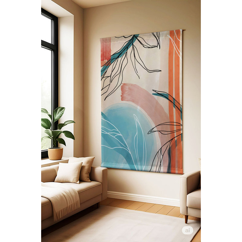 Stunning Decorative Polyester Painting, 57.1 x 78.7 inches | 50% Cotton / 50% Polyester, Perfect for Living Room & Bedroom Decor | Vibrant Colors & Unique Design for an Elegant Touch in Any Space