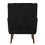 Fauteuil de style Mid-Century avec dossier ergonomique, mousse haute densité et siège rembourré pour salon