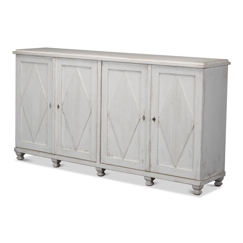 Buffet en bois de pin 88" large Montara