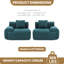 Canapé modulaire extra large et moelleux en U Fine-Wale en velours côtelé de 157 po avec repose-pieds double-1889618937