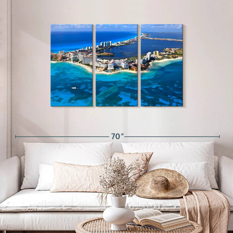 Vue aérienne de Nicci Cancun, H 28 po x l 45 po