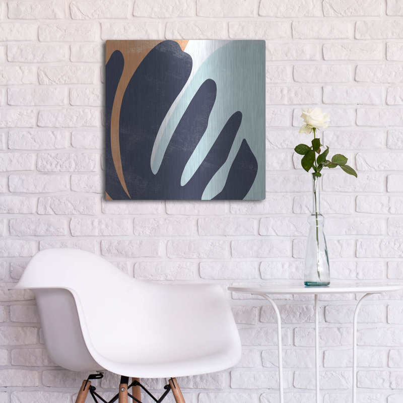  «Bright Wave 2» par Emma Scarvey, art mural en métal, 24 po x 24 po