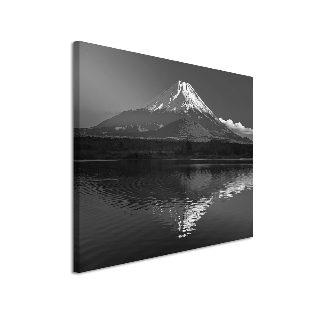 Leinwandbild „Berg Fuji am See Shoji II“, Fotodruck