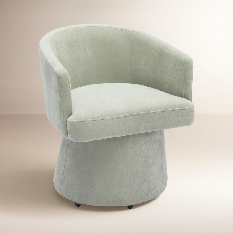 Chaise de bureau en tissu recyclé Chadbourn, Vert
