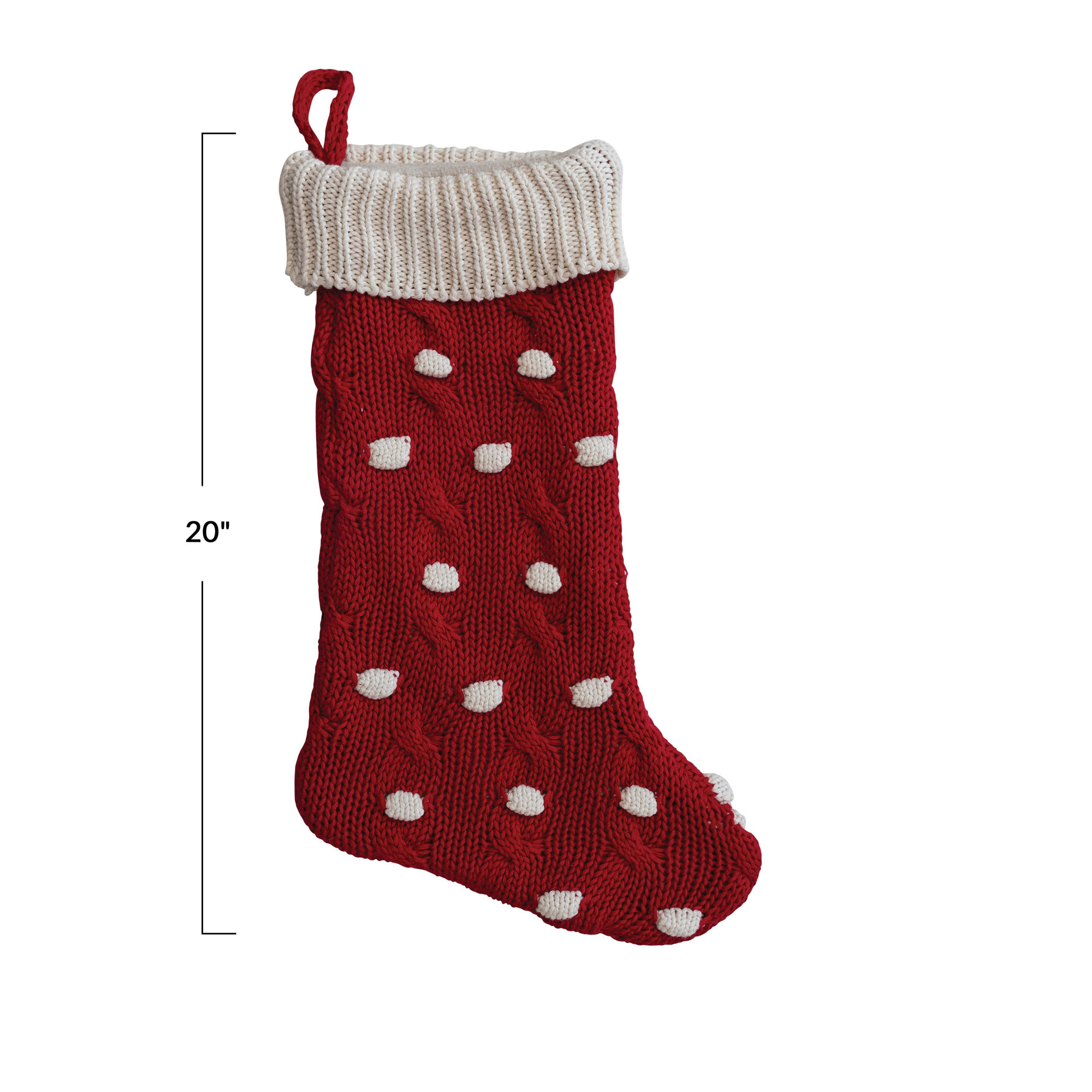 Knit Dots Stocking