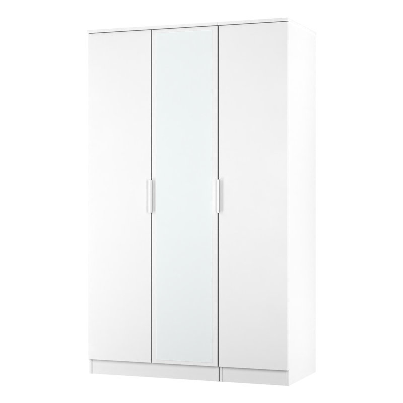 Biernat Manufactured Wood Wardrobe, White Matt